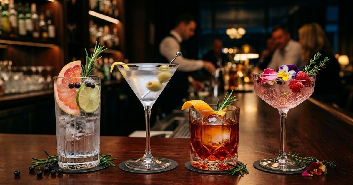 Gin Beverages Cocktails